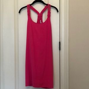 Bright pink summer dress